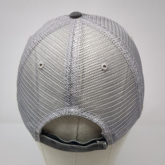 Mama Bear Strapback Trucker Hat Gray One Size Adjustable Distressed Mesh Back Ha - Picture 6 of 9